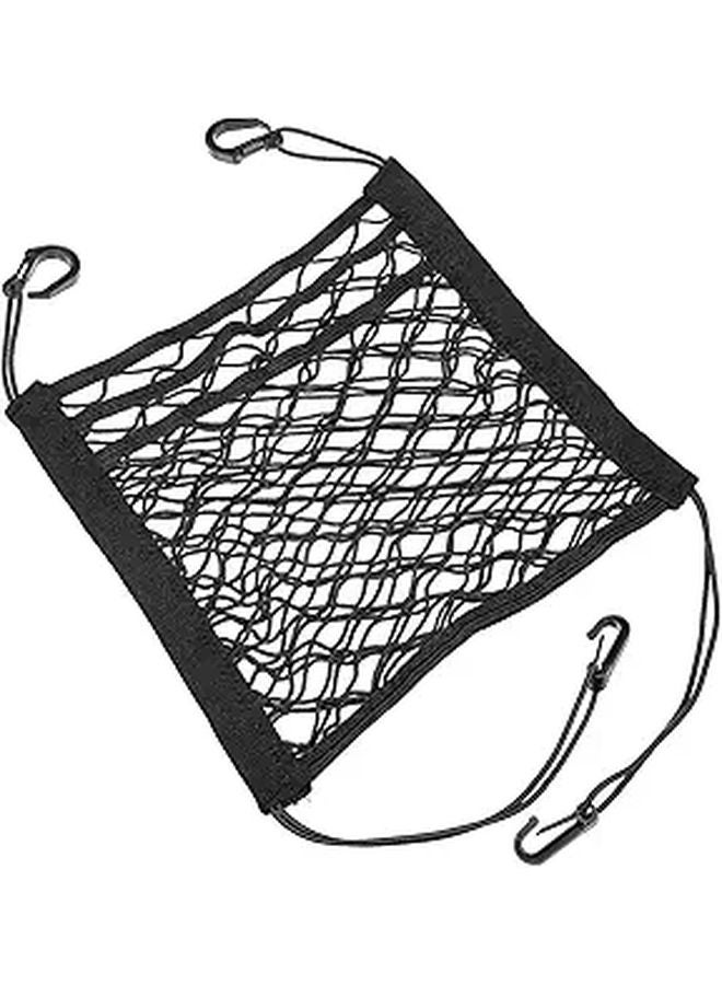Elastic Mesh Car Organizer Net Front Seat Storage Pet Barrier Space Saving - Image 1