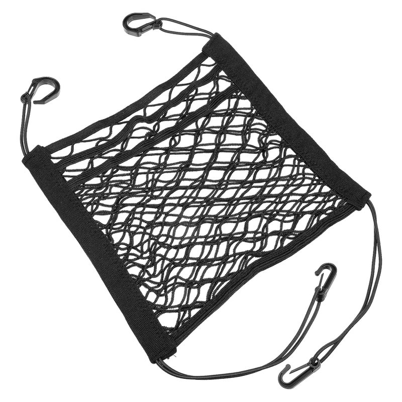 Elastic Mesh Car Organizer Net Front Seat Storage Pet Barrier Space Saving - Image 2