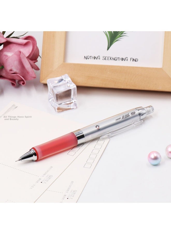 Uni Mitsubishi () 0.5mm Automatic Pencil Soft Rubber Grip Lead Automatically Rotates Student Mechanical Pencil M5-858gg Red Original Imported - Image 3