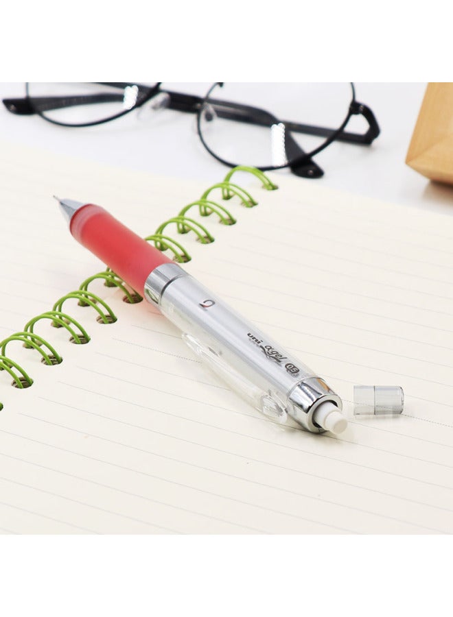 Uni Mitsubishi () 0.5mm Automatic Pencil Soft Rubber Grip Lead Automatically Rotates Student Mechanical Pencil M5-858gg Red Original Imported - Image 2