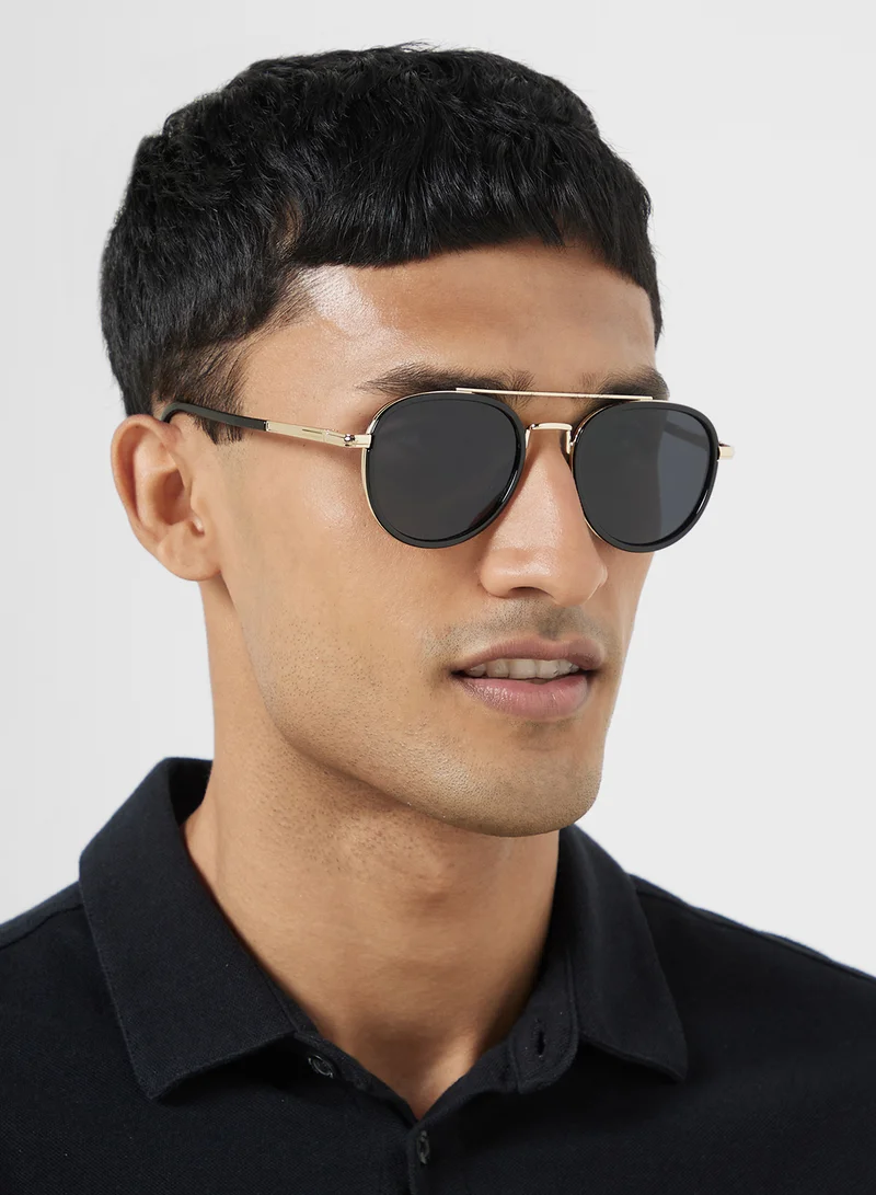 Robert Wood Polarized Lens With Spring Arms Aviator Sunglasses