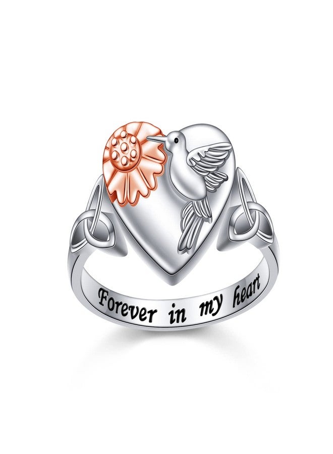 ALPHM S925 Sterling Silver Urn Ring for Ashes Love Heart Keepsake Memorial Cremation Jewelry for Women - Image 1
