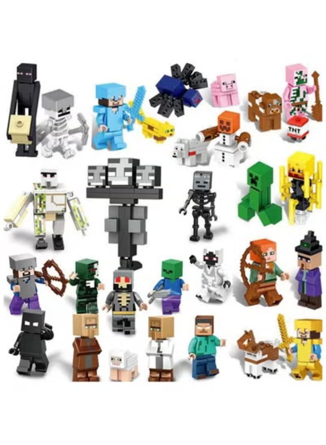 29 Pieces Building Blocks Mini Figures Mini Toys, Kids Birthday Gift