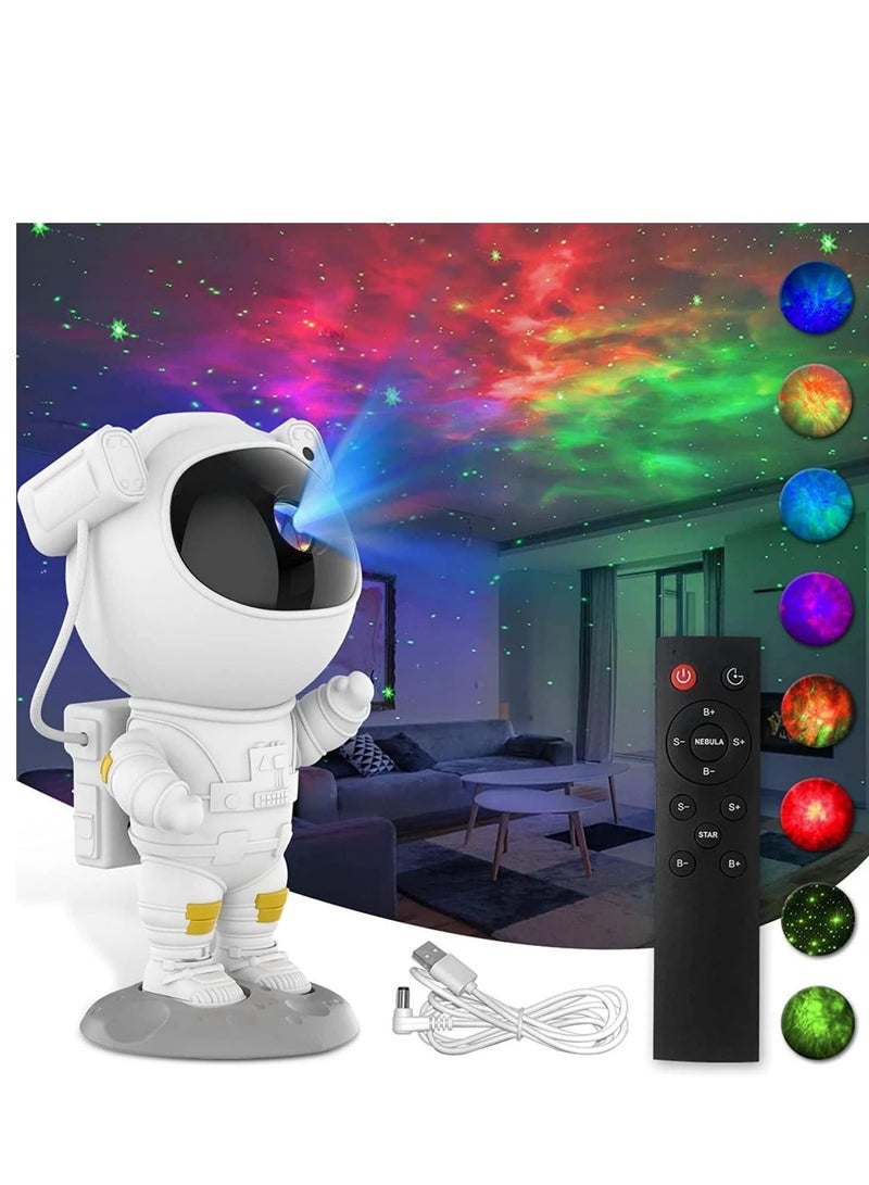 ELTRAZONE Night Lights Star Projector. Astronaut Nebula Galaxy Projector with Timer, Remote Control and 360°Adjustable Design. For Room Decoration Party - Image 1