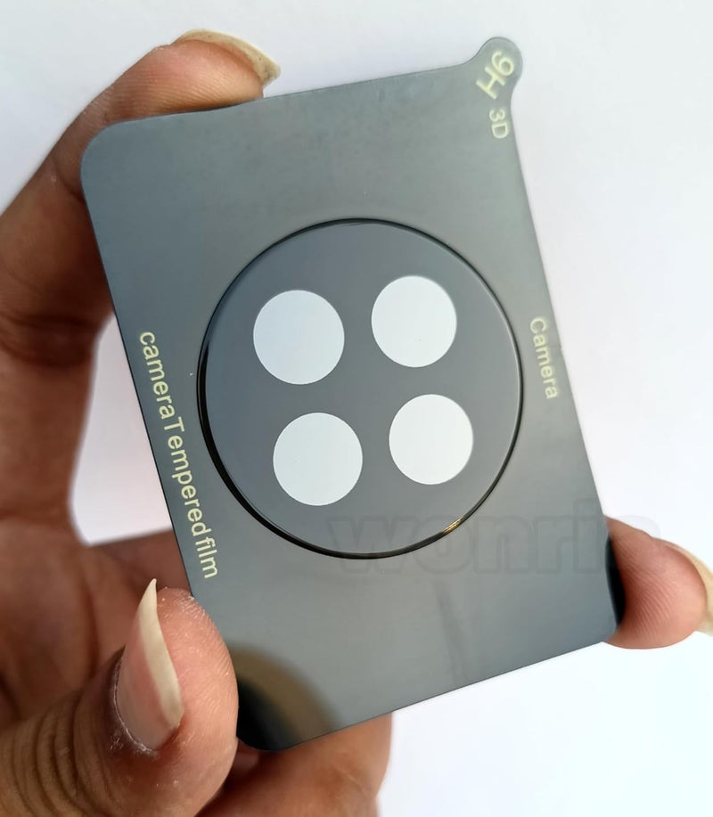 WonRia Back Camera Glass Protector for Vivo X90 (5G) Camera Lens Protector Guard 3D Premium Camera Tempered Glass (Black) - Image 1