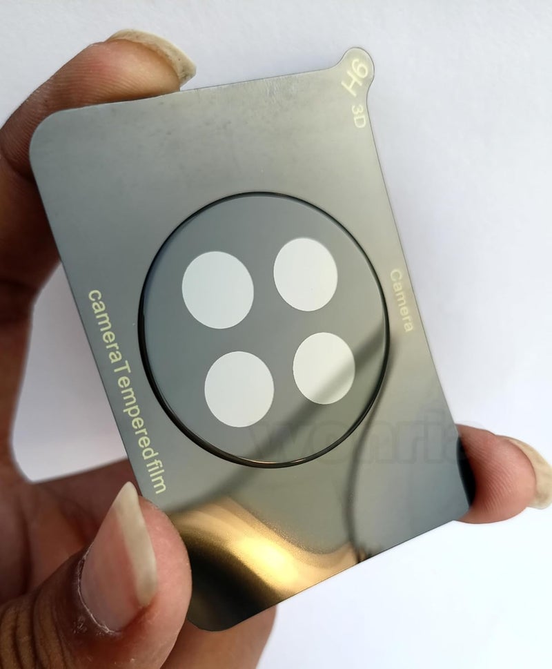 WonRia Back Camera Glass Protector for Vivo X90 (5G) Camera Lens Protector Guard 3D Premium Camera Tempered Glass (Black) - Image 2