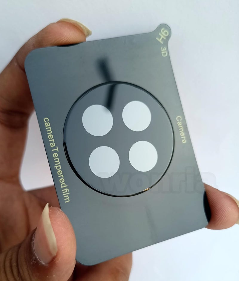 WonRia Back Camera Glass Protector for Vivo X90 (5G) Camera Lens Protector Guard 3D Premium Camera Tempered Glass (Black) - Image 3