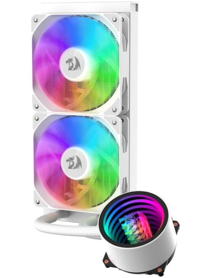REDRAGON Redragon Water Cooler Gamer CCW-3011 ARGB 240mm - White  - Image 1
