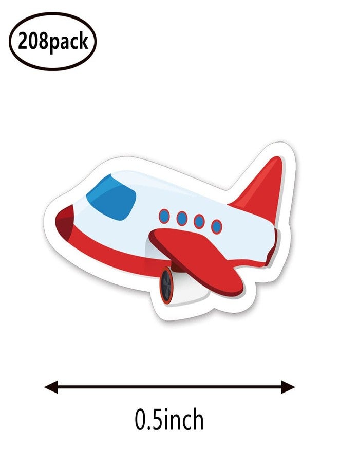 GUVSPTI Airplane Planner Stickers, 0.5in Scrapbooking Kids DIY Calendar Crafting 208-Pack - Image 2