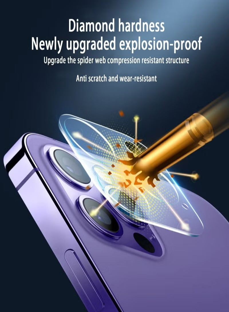 إكس ليفيل لاصقة حماية لعدسة الكاميرا لهاتف آيفون 13 برو ماكس شفاف - Image 5