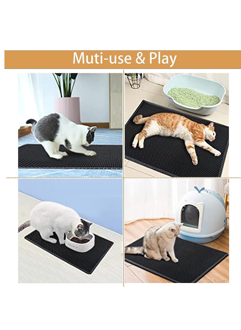 XiuWoo Double Layer Design Waterproof Sand Cat Litter Mat  - Image 4