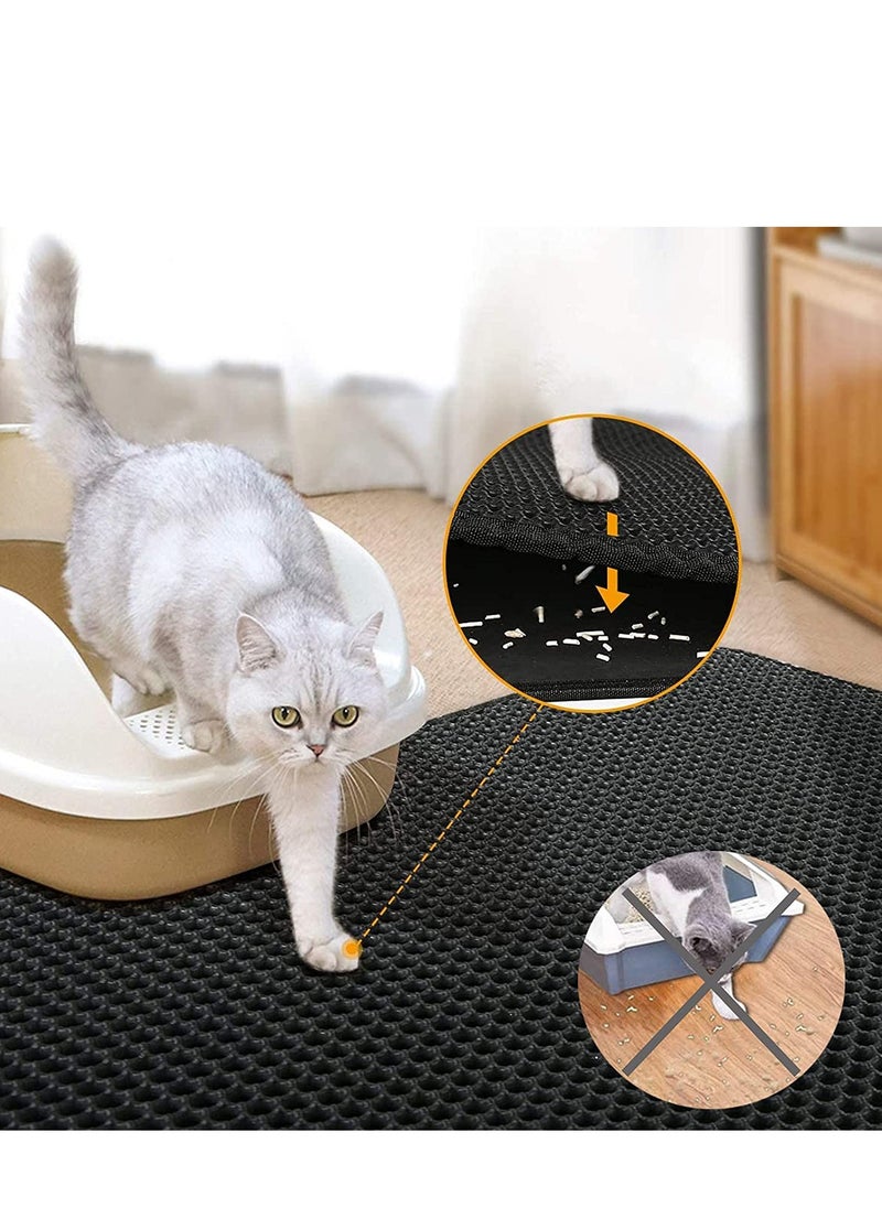 XiuWoo Double Layer Design Waterproof Sand Cat Litter Mat  - Image 3
