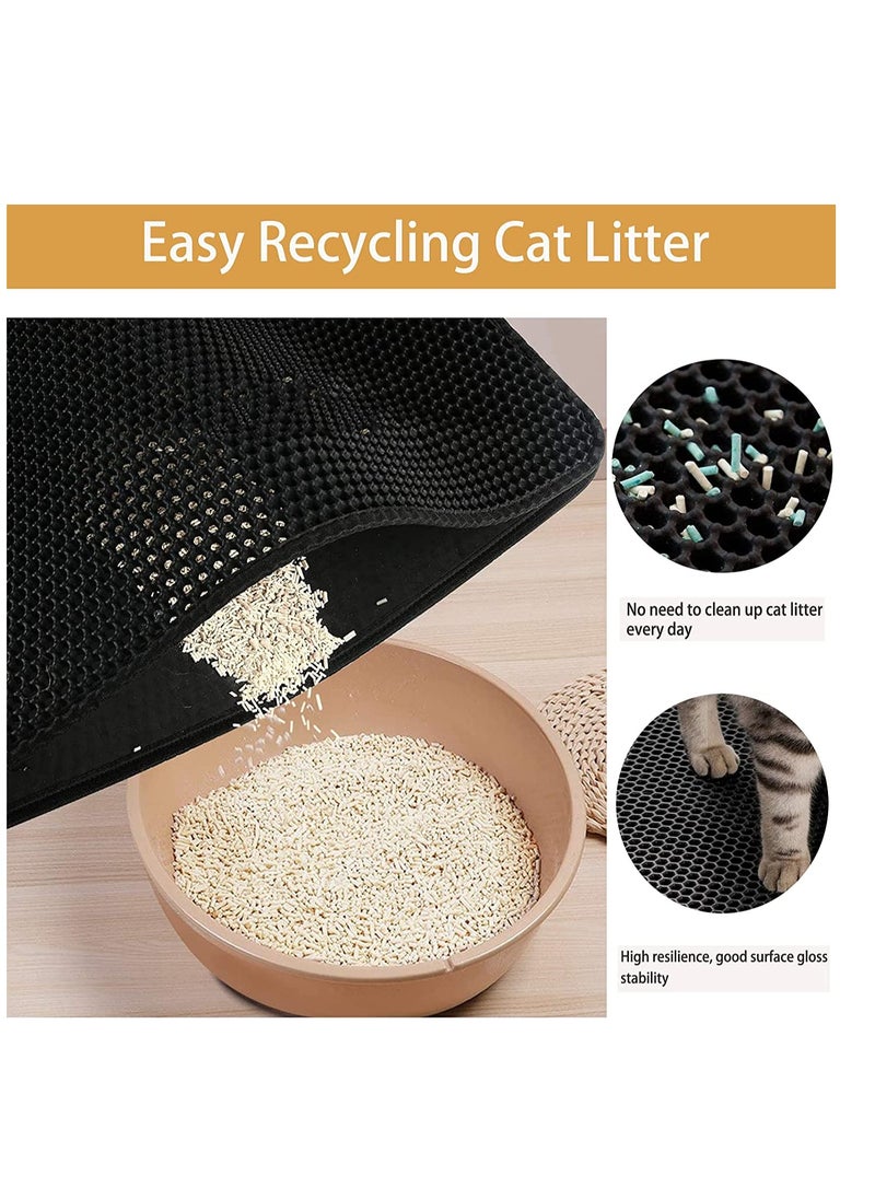 XiuWoo Double Layer Design Waterproof Sand Cat Litter Mat  - Image 2