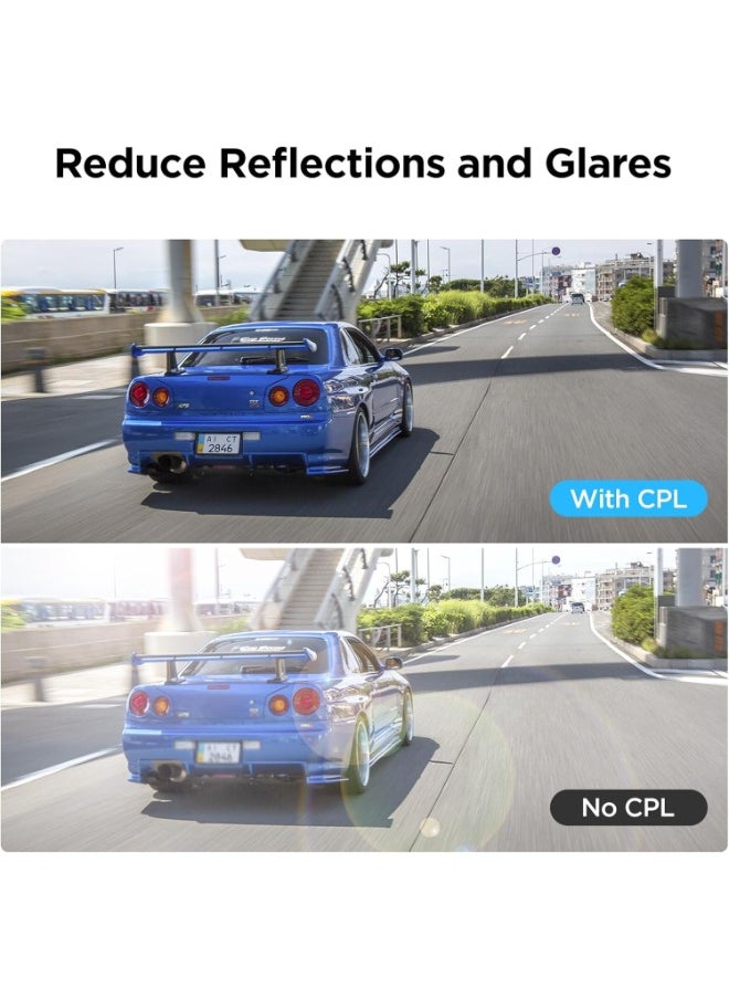 Viofo - VIOFO CPL Filter Anti-Glare Circular Polarizing Lens for A329/A229Pro/A229 Plus/A139Pro/T130/WM1 Dash Cam - Image 1