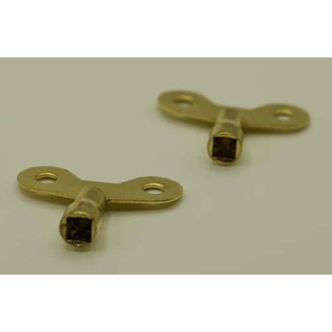 RADIATOR BLEED KEY - RADIATOR VALVE CLOCK KEY FOR BLEEDING AND AIR VENT- MADE OF SOLID BRASS- PACK OF 2 - Image 2