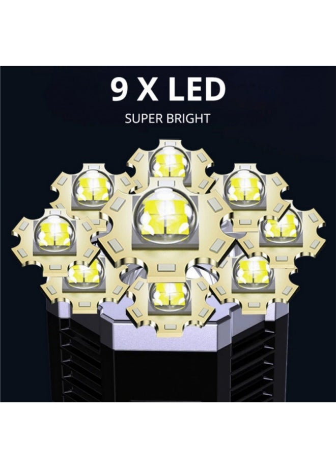 High lumen 9 core wick high brightness flashlight - Image 2