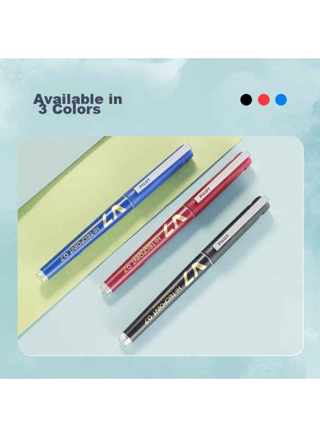 PILOT Bxc-v7 New Upgraded Large V7 Version, Refillable Ink Cartridge, Neutral Water-based Pen, Red 0.7mm, Pack Of 6 - Image 4