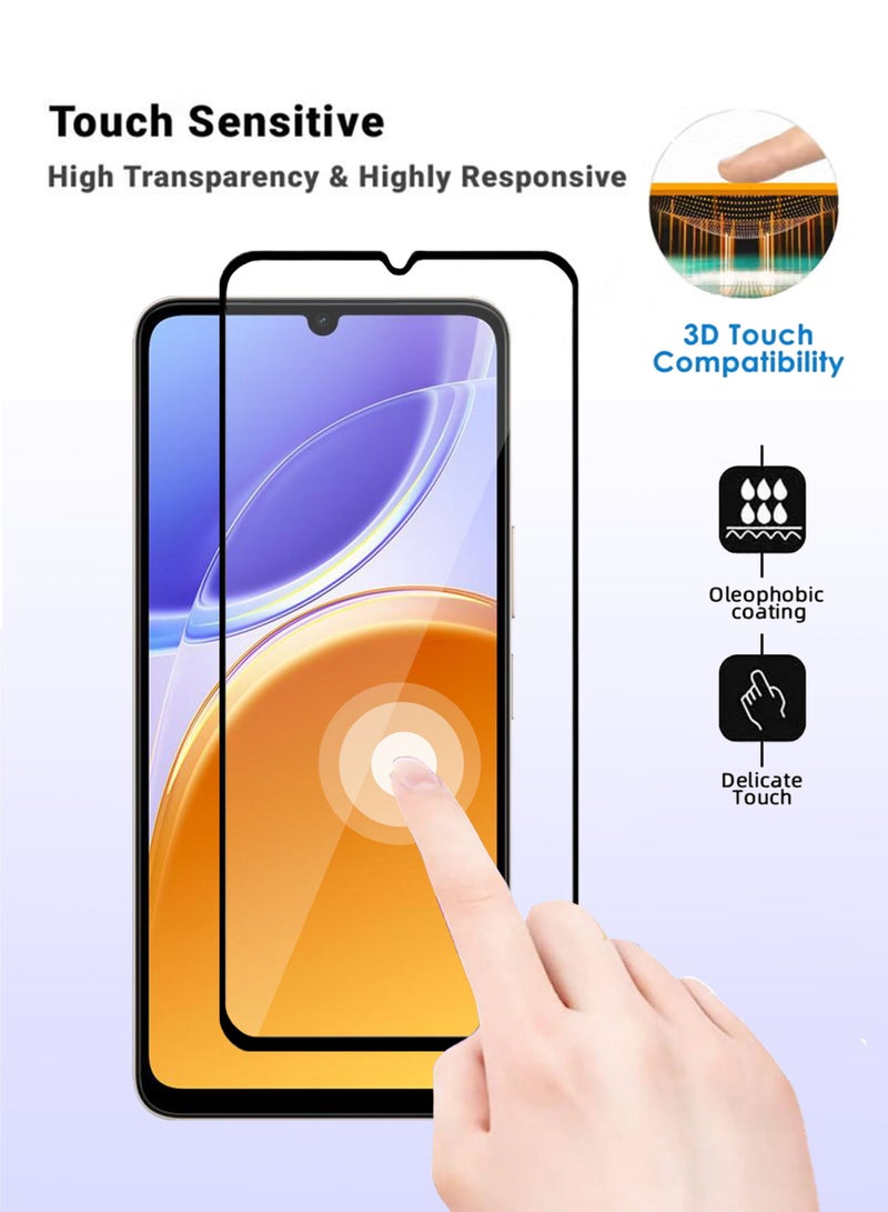 JOMILA Vivo Y21 5G Screen Protector - Premium Full Screen Tempered Glass For Vivo Y21 5G , High Transparency, Delicate Touch, Anti-Explosion, Smooth Arc Edges, Easy Installation - Image 4
