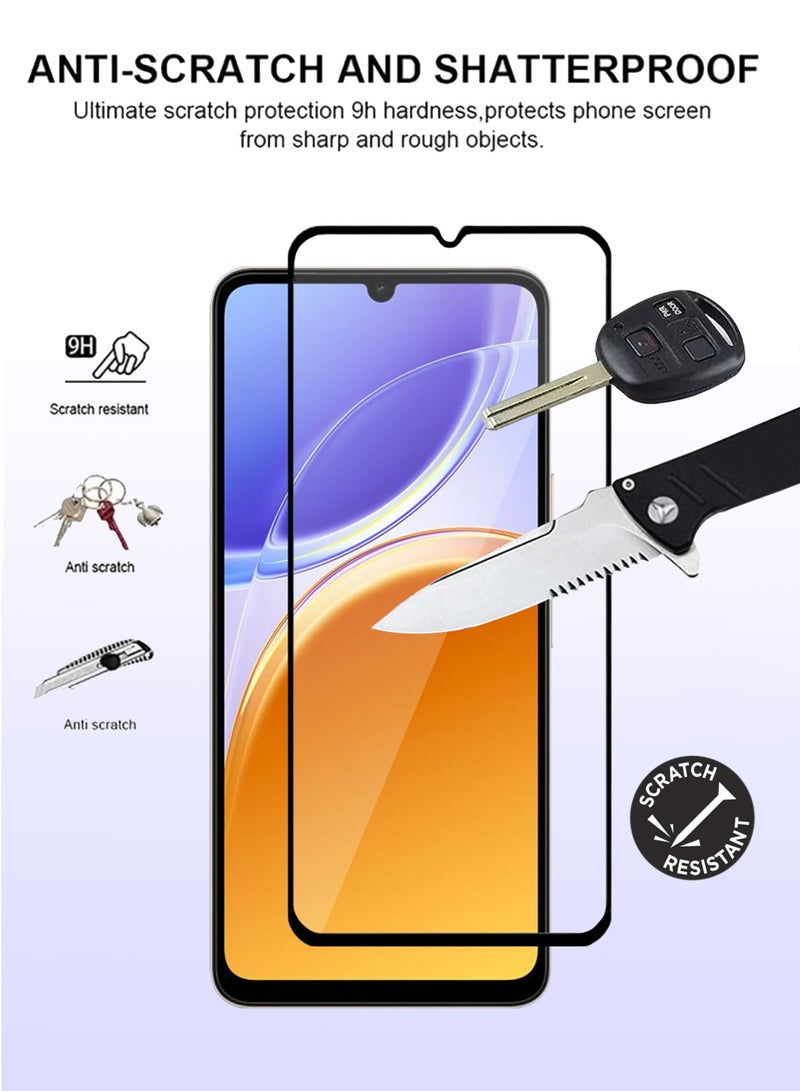 JOMILA Vivo Y21 5G Screen Protector - Premium Full Screen Tempered Glass For Vivo Y21 5G , High Transparency, Delicate Touch, Anti-Explosion, Smooth Arc Edges, Easy Installation - Image 2