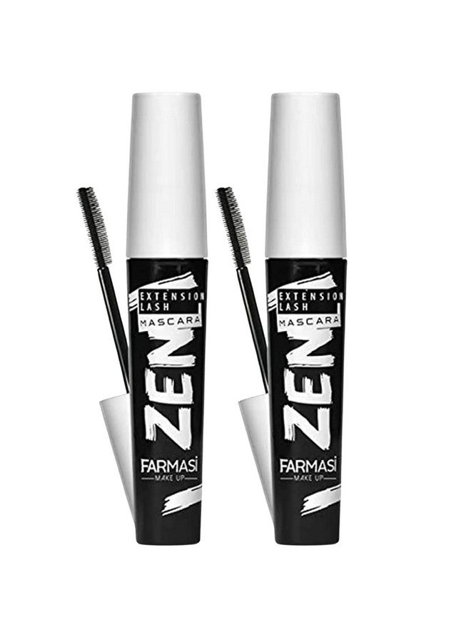 فارماسي ماسكارا فارماسي زين إكستنشن لاش، أسود غامق، مُكثِّفة للرموش، خالية من التلطخ، لا تتكتل، لمسة نهائية تدوم طوال اليوم، مكياج مقاوم للتقشر، رموش أطول وأكثر كثافة، 8 مل (مزدوجة) - Image 1