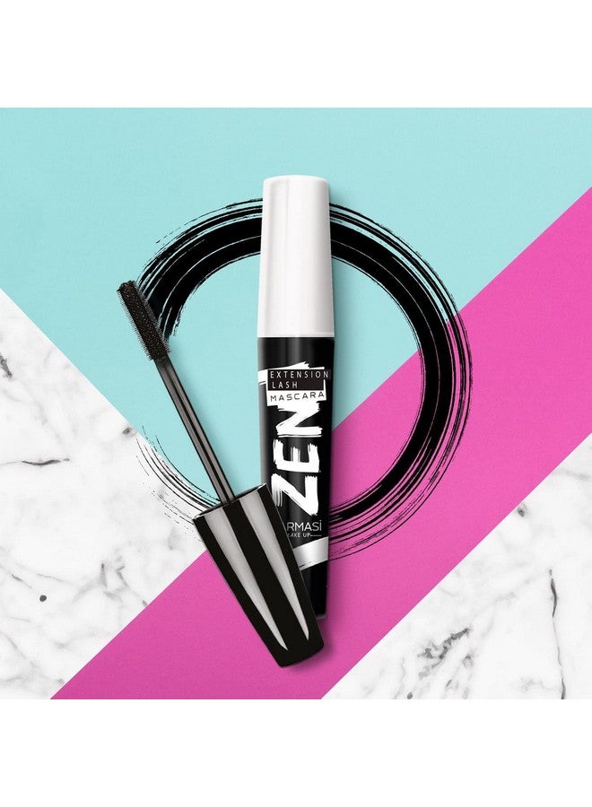 فارماسي ماسكارا فارماسي زين إكستنشن لاش، أسود غامق، مُكثِّفة للرموش، خالية من التلطخ، لا تتكتل، لمسة نهائية تدوم طوال اليوم، مكياج مقاوم للتقشر، رموش أطول وأكثر كثافة، 8 مل (مزدوجة) - Image 4