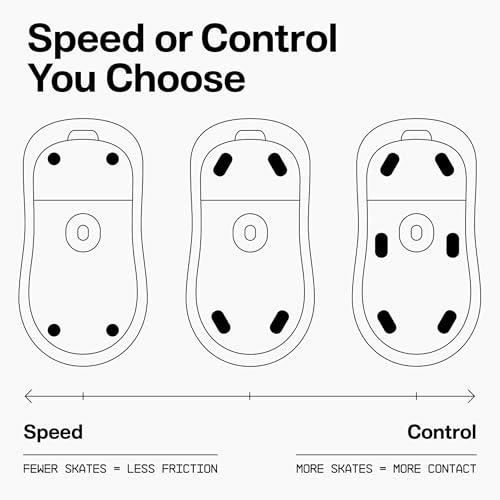 Wallhack PTFE Dot Mouse Skates | Premium Universal Skates for Gaming Mice | Ultra-Smooth Glide on Cloth & Glass Pads | Customize Speed & Control | Fast, Easy to Apply | Black 7mm x 7mm - Image 3