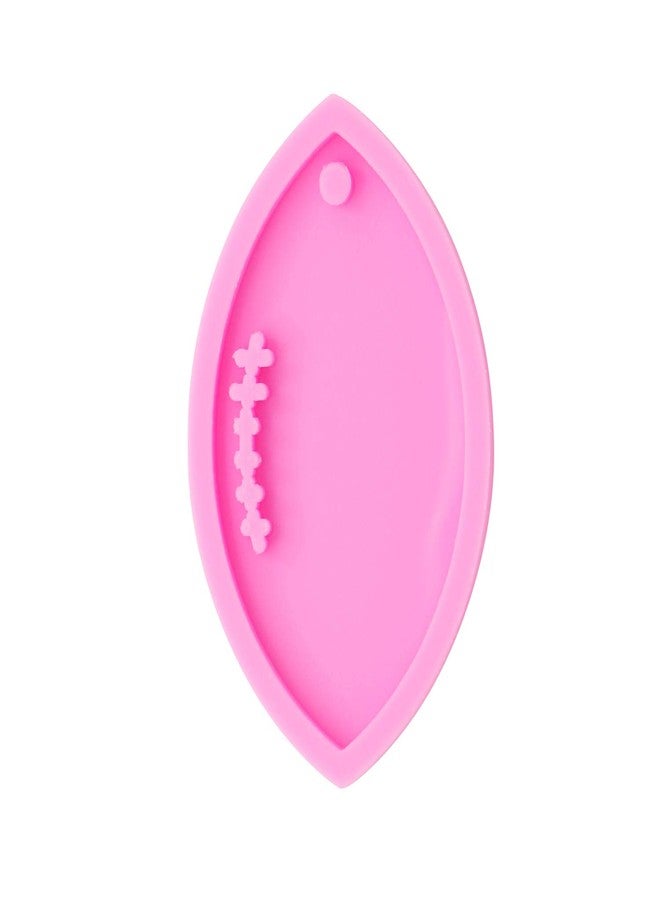 Angel Wings Super Glossy Football Keychain Molds Rugby-Shape Resin Silicone Mold for Key Ring Pendant Epoxy Resin Craft Silicone Molds for Resin Casting Polymer Clay Mould - Image 3