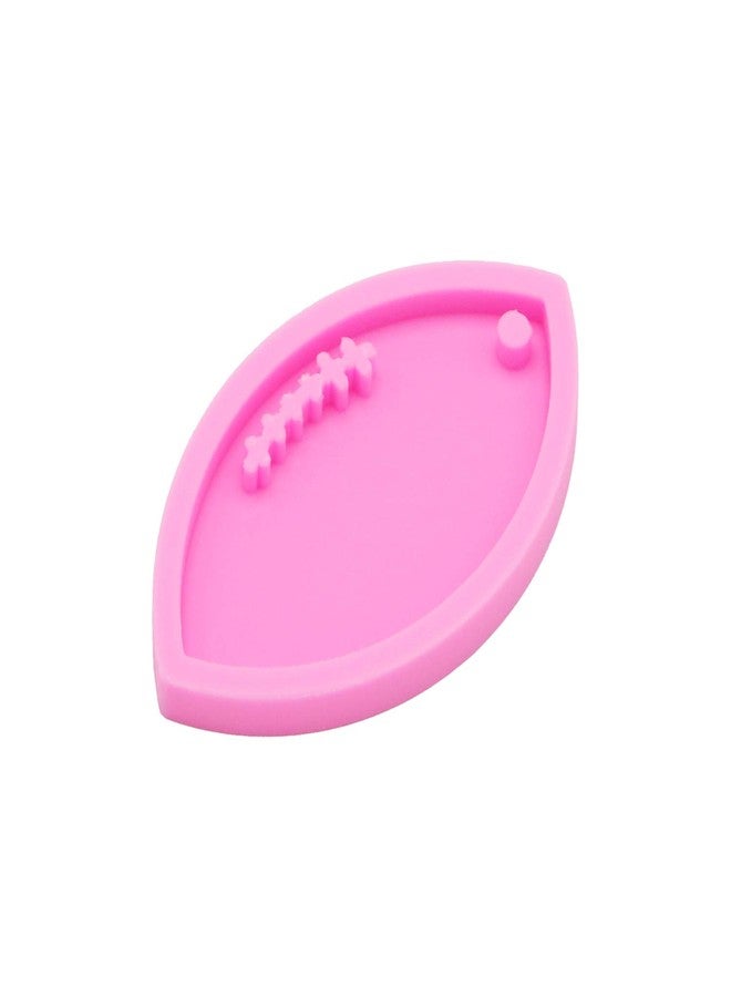 Angel Wings Super Glossy Football Keychain Molds Rugby-Shape Resin Silicone Mold for Key Ring Pendant Epoxy Resin Craft Silicone Molds for Resin Casting Polymer Clay Mould - Image 4