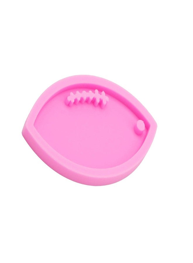 Angel Wings Super Glossy Football Keychain Molds Rugby-Shape Resin Silicone Mold for Key Ring Pendant Epoxy Resin Craft Silicone Molds for Resin Casting Polymer Clay Mould - Image 2