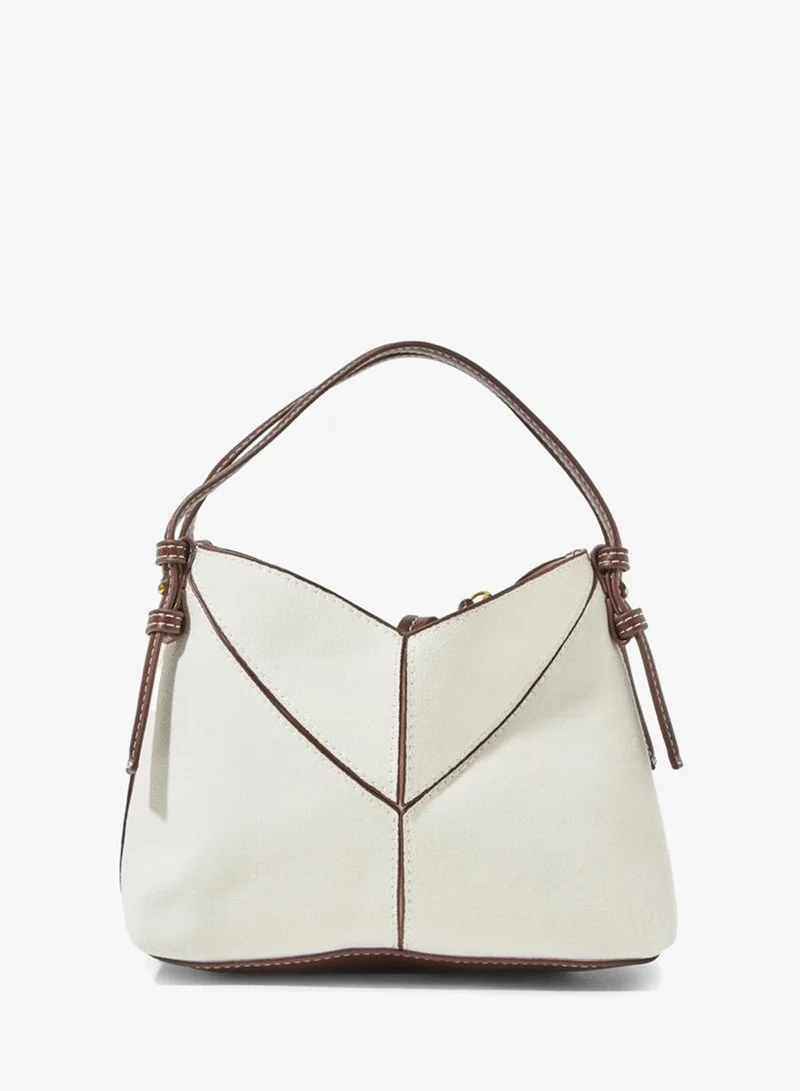 Styli Off White Handbag with Purse