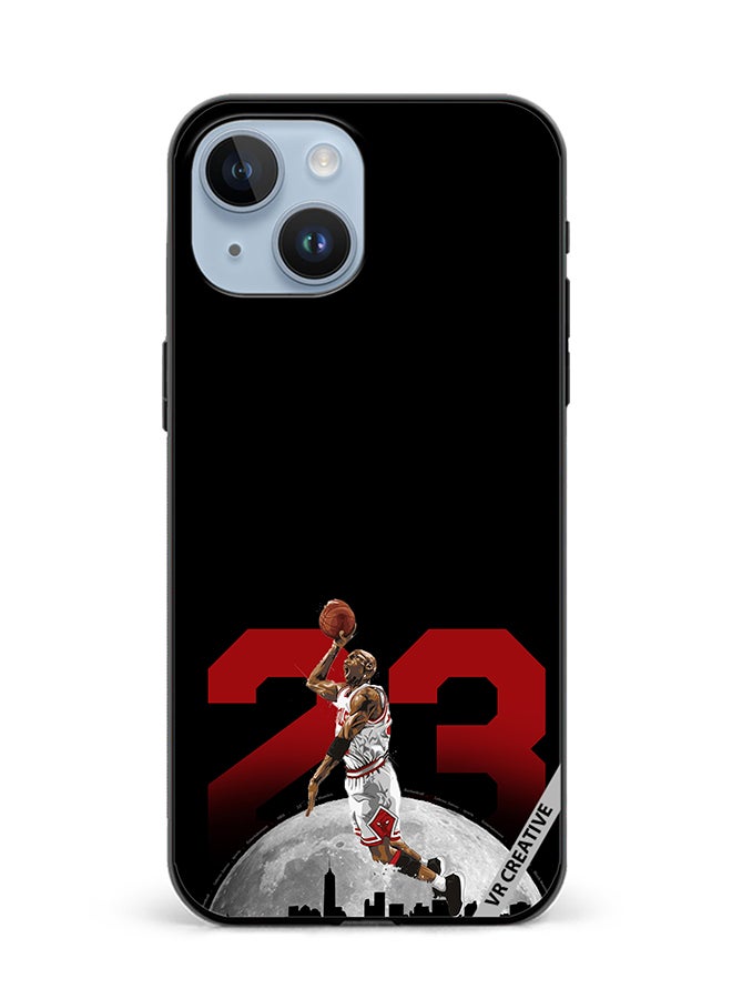 VR CREATIVE Protective Case Cover For Apple iPhone 15 Lebron 23 Over The City Design Multicolour - Image 1