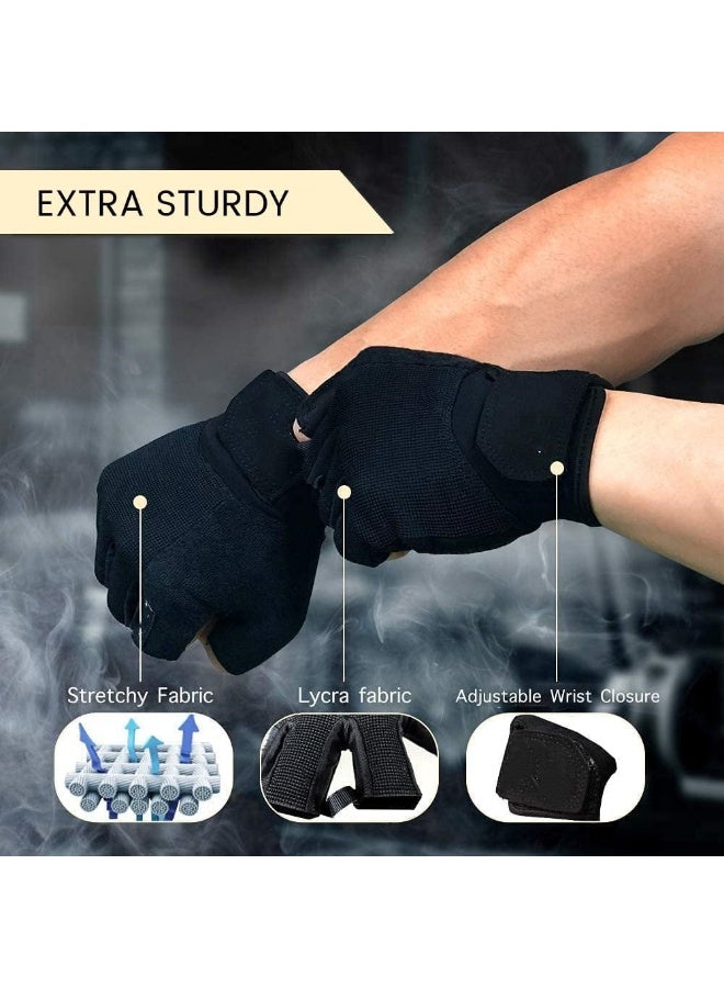 إم مياويان قفازات اللياقة البدنية للرجال والنساء، مناسبة لرفع الأثقال وركوب الدراجات والصالة الرياضية والتدريب والقفازات الرياضية، قابلة للتنفس ومريحة - Image 4