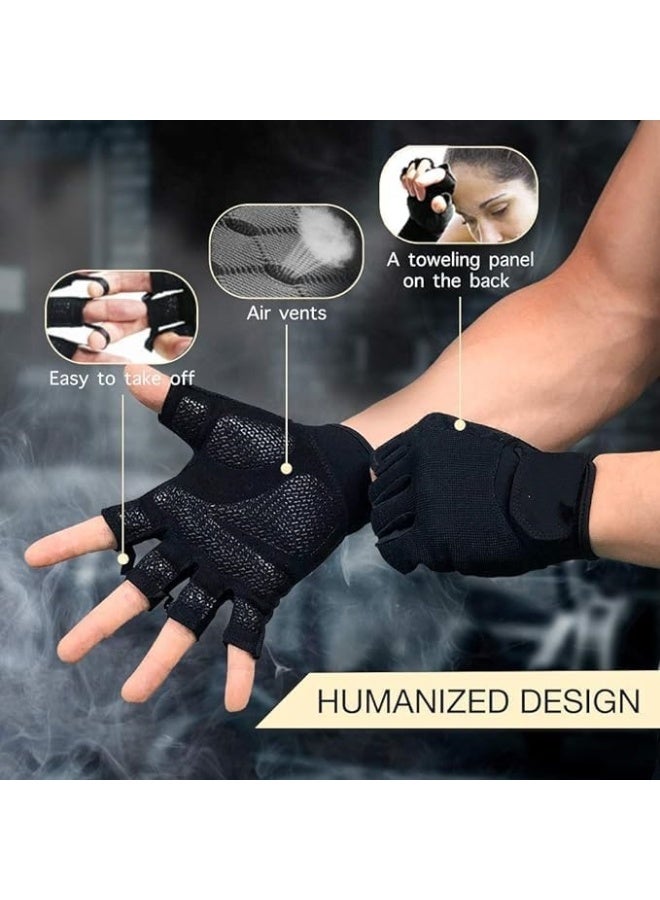 إم مياويان قفازات اللياقة البدنية للرجال والنساء، مناسبة لرفع الأثقال وركوب الدراجات والصالة الرياضية والتدريب والقفازات الرياضية، قابلة للتنفس ومريحة - Image 2