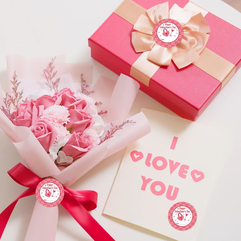 Flyab 36Pcs Happy Valentine'S Day Stickers - Valentine'S Day Stickers Gift Tags 1.5"" Valentine'S Day Labels Present Stickers For Envelope Seals Cards Scrapbooking Valentine'S Party Favor Decorations - Image 4