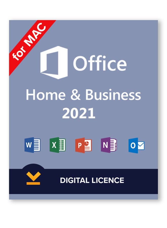 Office Microsoft Office 2021 Home & Business Mac | Lifetime single device | Digital key | Global activation