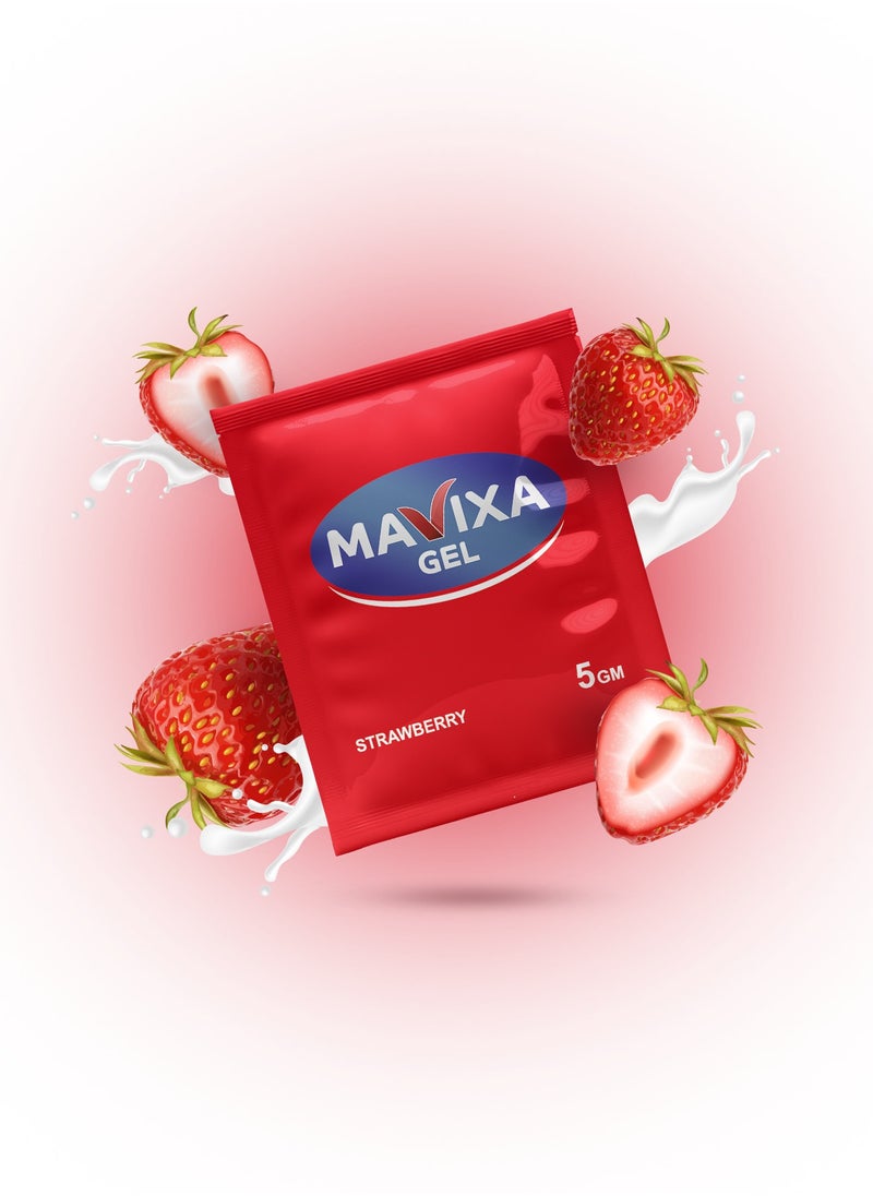 Mavixa - Mavixa Lubricant Gel Strawberry- 20 Sachets 5 Gm - Image 1