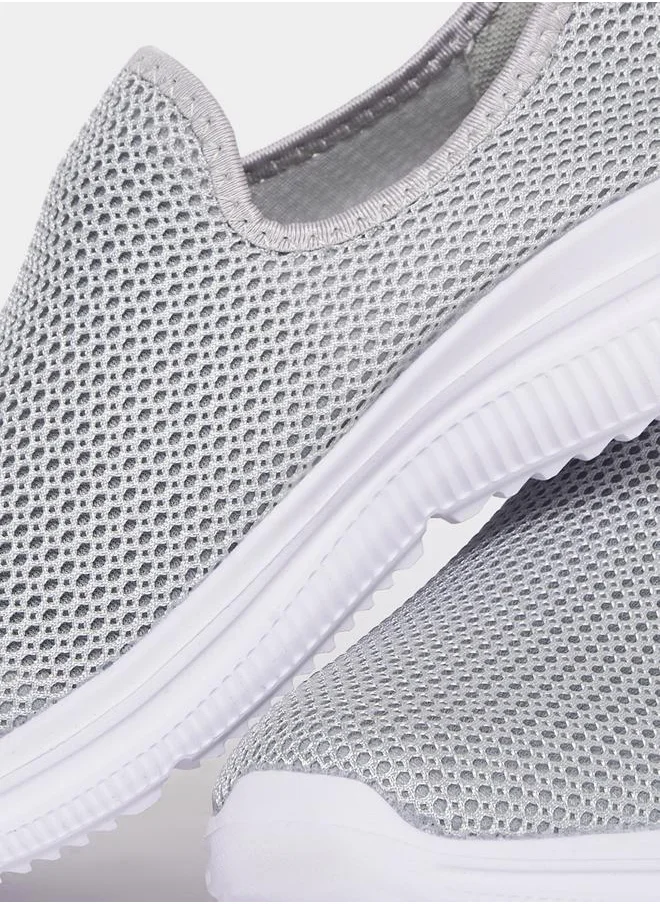 Styli Knitted Detail Slip On Casual Shoes