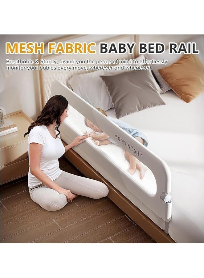XiuWoo Toddler Bed Rails for Crib, Foldable Bed Rail for Toddlers, Portable Baby Bed Rails Guard Bumper for Baby Kids, Safe Bed Side Rail for Twin, Queen, King, Full Size Beds (150cm)  - Image 3