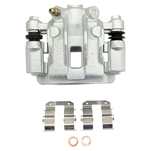 TRQ Rear Left Brake Caliper w/Bracket Drivers Side Compatible with 2006-2007 Hyundai Accent 2010-2013 Kia Forte Forte Koup Rio Rio5 - Image 2