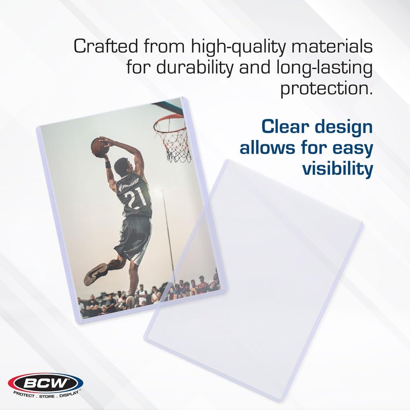 BCW 5x7 Topload Holder – 25 Count | Rigid 5x7 Toploader for Photos, Cards & Prints | Hard Plastic 5 x 7 Top Loader for Postcards, Pictures & Memorabilia Protection - Image 4