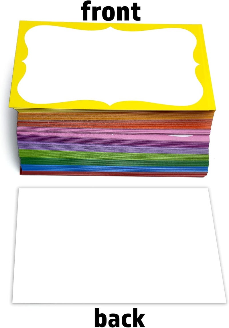 PPAPPAPPIYO 3.5x2 colorful index cards (100) Paper - Blank (Multicolor) - Image 3