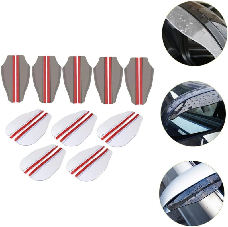 Flexible purchase choices 10pairs Car Rear View Mirror Rain Shield Rain Cover Visor for Car Material Sun Visor Suvs Trucks Strategic warehouse site - Image 5