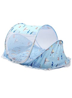 ZCM-HAPPY Foldable Baby Mosquito Net Free Installation Comfortable Cool Mosquito Cover with Pillow Cushion (0-3 Years), Breathable and Portable  - Image 2