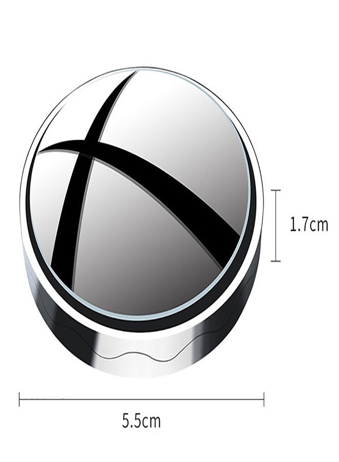 general مرآة الرؤية الخلفية للسيارة ذات كوب الشفط مرآة دائرية صغيرة للسيارة مرآة مساعدة للرجوع للخلف مرآة مراقبة النقطة العمياء عالية الدقة - Image 3