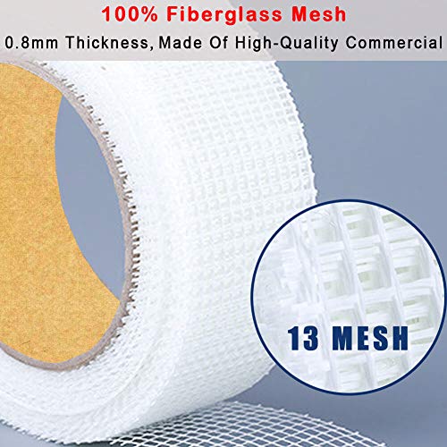LYLTECH Drywall Joint Tape-13 MESH,100% Fiberglass 1.88-Inch X 180Feet,Heavy-Duty Self-Adhesive Wall Crack and Seam Patch - Image 2