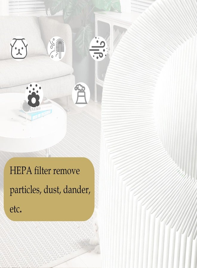 DAODEFUL MAF-03 H13 Air Filter for Miko Ibuki L Air Purifier MA-03 MA-03CW Part MAF-03 with Activated Carbon & HEPA Filter 3 Stage Filtration - 2 Pack - Image 4
