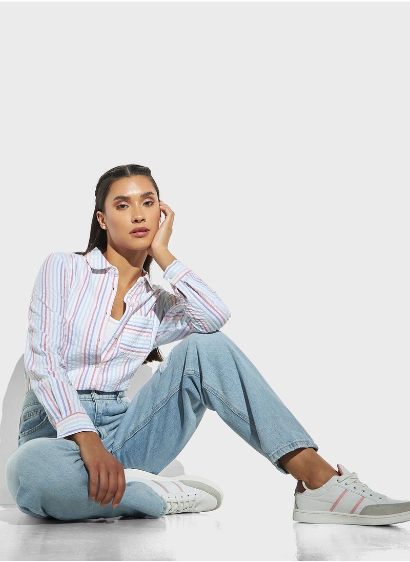 Lee Cooper - Striped Regular Fit Shirt - Image 1
