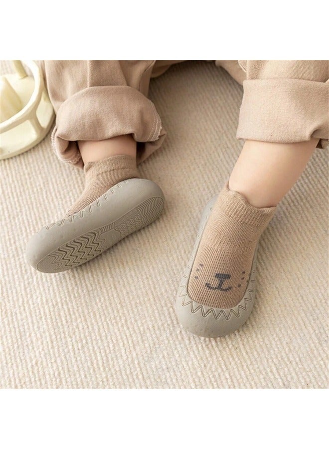 ShebSheb Baby Sock Shoes Toddler Cartoon Soft TPE Sole Non Slip Indoor Floor Slipper for Infant Boys Girls  - Image 5