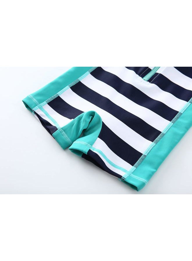 Wishere Baby Boy Girl Rash Guard Swimwear Shirt Upf 30+ Baby Swimsuit, Striped, 3-6 Months - Image 5