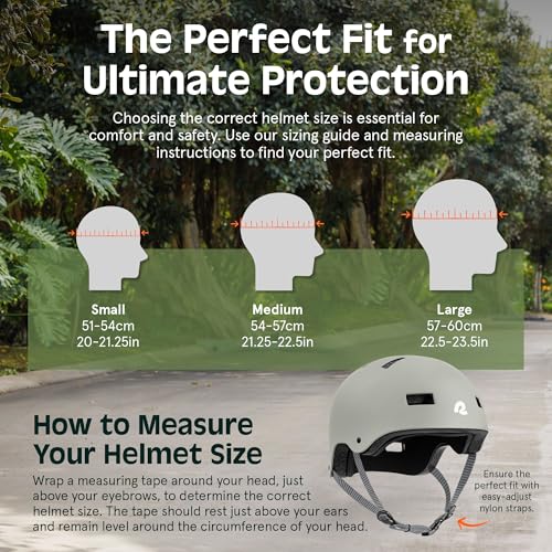 Retrospec Dakota Bicycle / Skateboard Helmet for Adults - Commuter, Bike, Skate, Scooter, Longboard & Incline Skating - Highly Protective & Premium Ventilation-Small - Matte Oat - Image 5